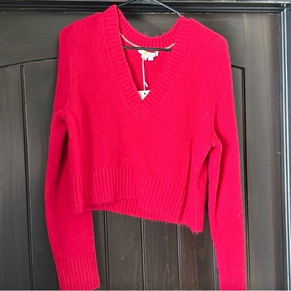Boden Red V-Neck Sweater